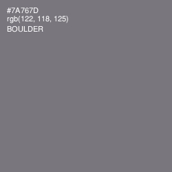 #7A767D - Boulder Color Image