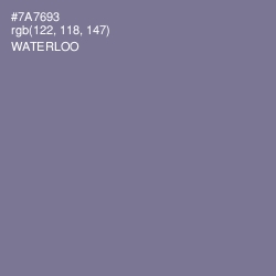 #7A7693 - Waterloo  Color Image