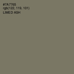 #7A7765 - Limed Ash Color Image