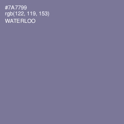 #7A7799 - Waterloo  Color Image