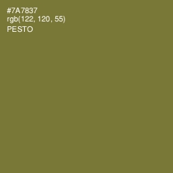 #7A7837 - Pesto Color Image