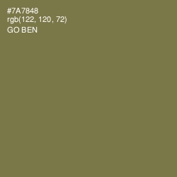 #7A7848 - Go Ben Color Image