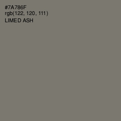 #7A786F - Limed Ash Color Image