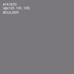 #7A787D - Boulder Color Image