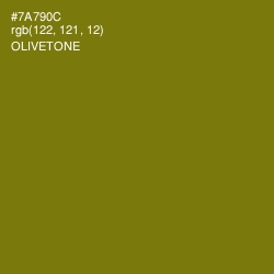 #7A790C - Olivetone Color Image