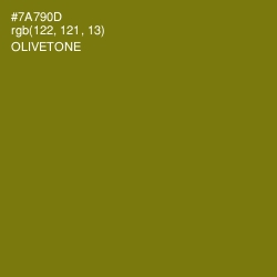 #7A790D - Olivetone Color Image