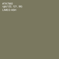 #7A7960 - Limed Ash Color Image