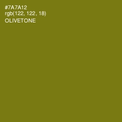 #7A7A12 - Olivetone Color Image