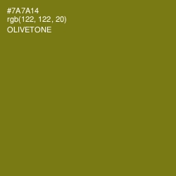 #7A7A14 - Olivetone Color Image