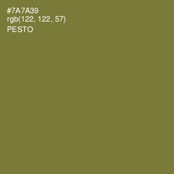 #7A7A39 - Pesto Color Image