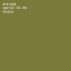 #7A7A3B - Pesto Color Image