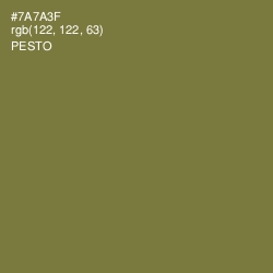 #7A7A3F - Pesto Color Image