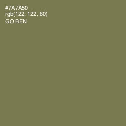 #7A7A50 - Go Ben Color Image