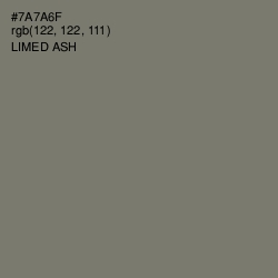 #7A7A6F - Limed Ash Color Image