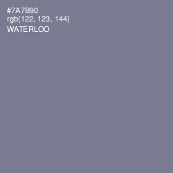 #7A7B90 - Waterloo  Color Image