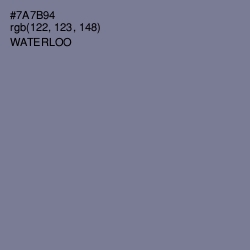 #7A7B94 - Waterloo  Color Image