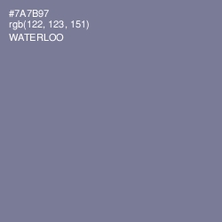 #7A7B97 - Waterloo  Color Image