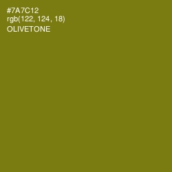 #7A7C12 - Olivetone Color Image