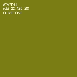 #7A7D14 - Olivetone Color Image