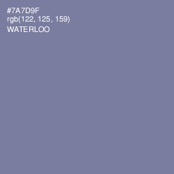 #7A7D9F - Waterloo  Color Image