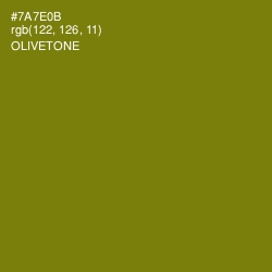 #7A7E0B - Olivetone Color Image