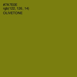 #7A7E0E - Olivetone Color Image