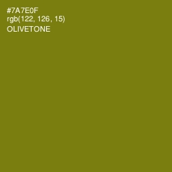 #7A7E0F - Olivetone Color Image