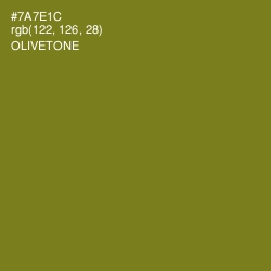 #7A7E1C - Olivetone Color Image