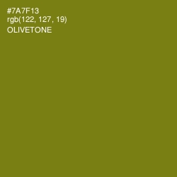 #7A7F13 - Olivetone Color Image
