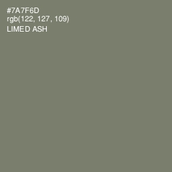 #7A7F6D - Limed Ash Color Image