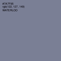 #7A7F95 - Waterloo  Color Image