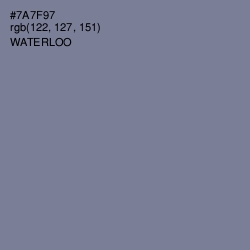 #7A7F97 - Waterloo  Color Image