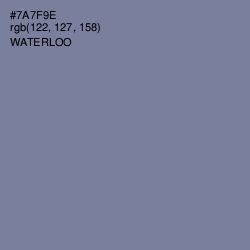 #7A7F9E - Waterloo  Color Image