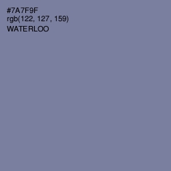 #7A7F9F - Waterloo  Color Image