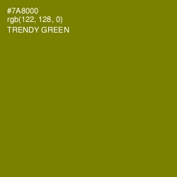 #7A8000 - Trendy Green Color Image