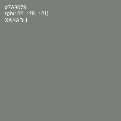 #7A8079 - Xanadu Color Image