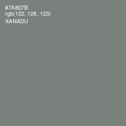 #7A807B - Xanadu Color Image
