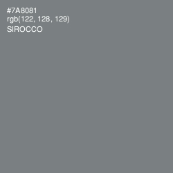 #7A8081 - Sirocco Color Image