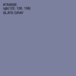 #7A809E - Slate Gray Color Image