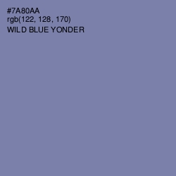 #7A80AA - Wild Blue Yonder Color Image