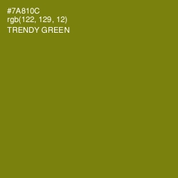 #7A810C - Trendy Green Color Image