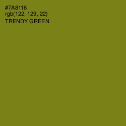 #7A8116 - Trendy Green Color Image