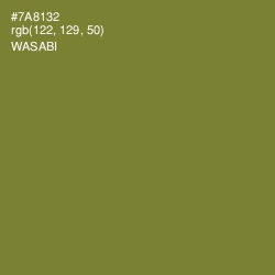 #7A8132 - Wasabi Color Image