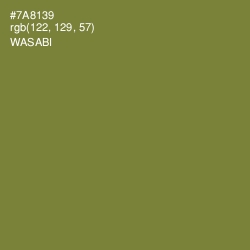 #7A8139 - Wasabi Color Image
