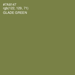 #7A8147 - Glade Green Color Image