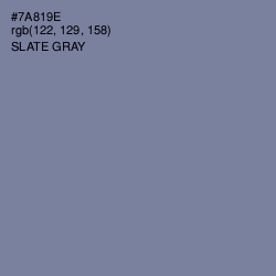 #7A819E - Slate Gray Color Image