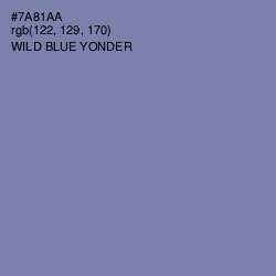 #7A81AA - Wild Blue Yonder Color Image