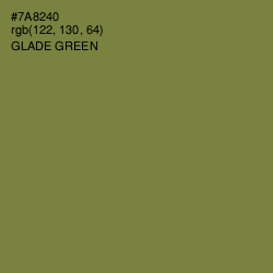 #7A8240 - Glade Green Color Image