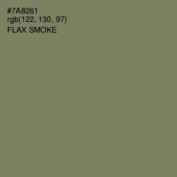 #7A8261 - Flax Smoke Color Image