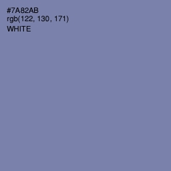 #7A82AB - Wild Blue Yonder Color Image